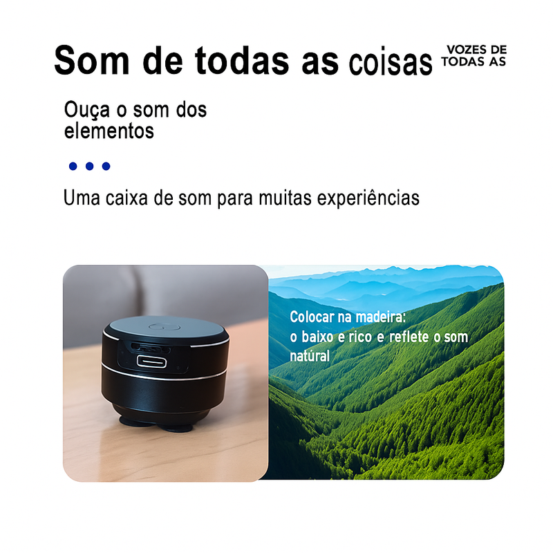 Mini Caixa BeatPro Som Hi-Fi