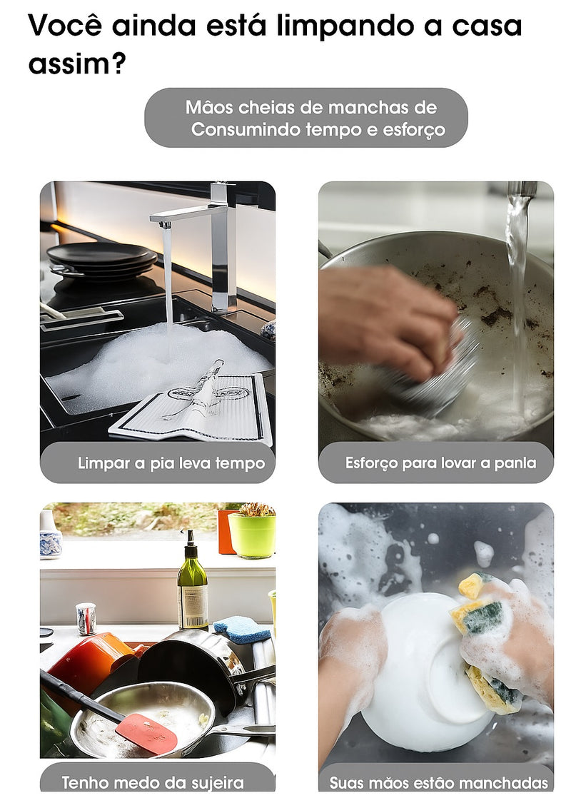 Escova TurboBrush – Higiene Profunda em Minutos